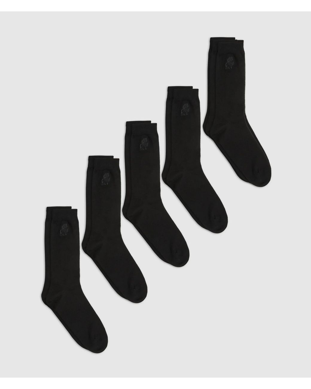 Karl Lagerfeld Black Kameo Socks – 5-Pack for men