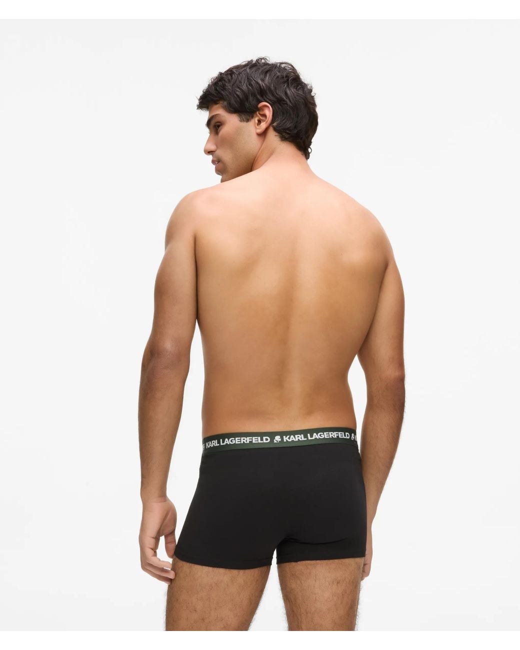 Karl Lagerfeld Black Logo Trunks – 3-Pack for men