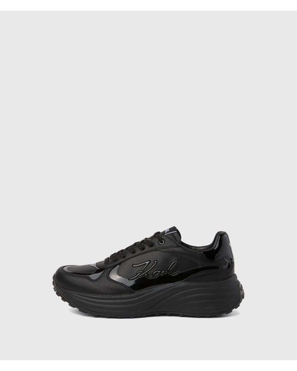 Karl Lagerfeld Black Krista Signia Sneakers