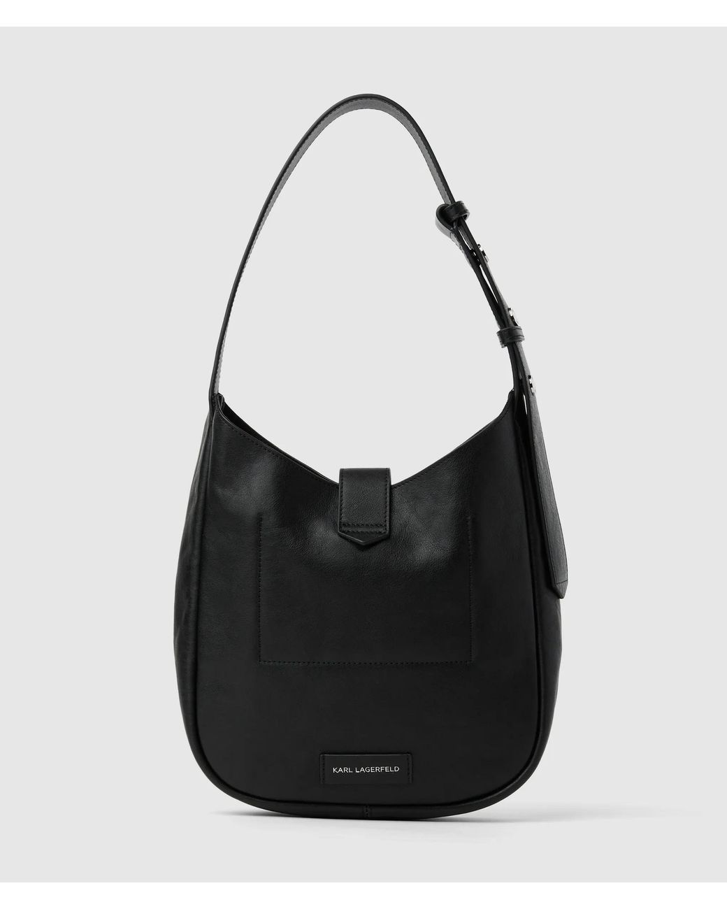 Karl Lagerfeld Black K/Autograph Swing Hobo Bag