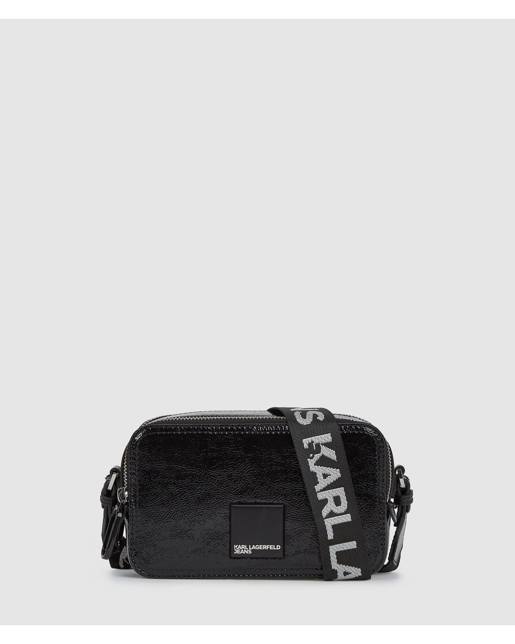 KL Jeans Black Glossy Camera Bag