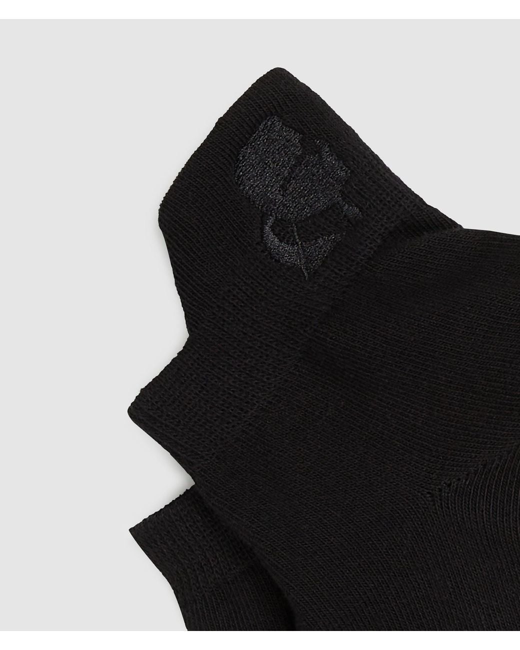 Karl Lagerfeld Black Kameo Short Socks – 3-Pack for men