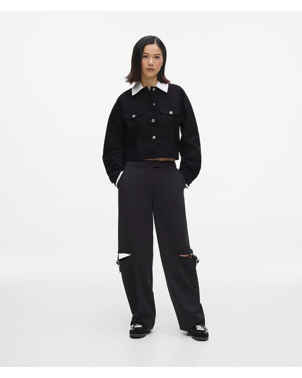 KL Jeans Black And Canvas Jacket