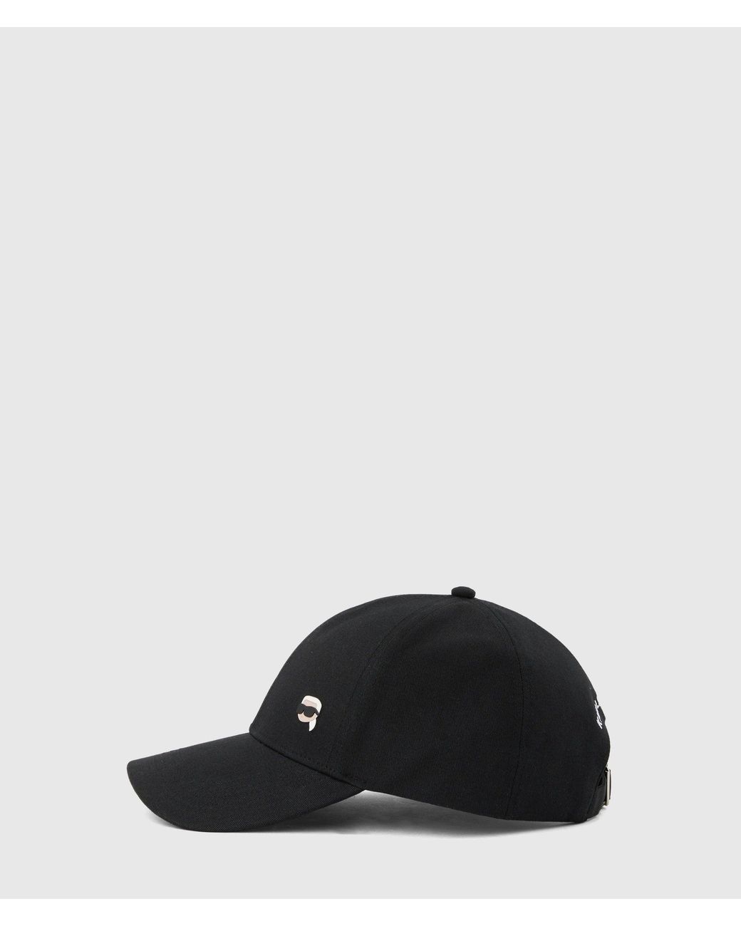 Karl Lagerfeld Black Exclusive Ikon Pin Cap for men