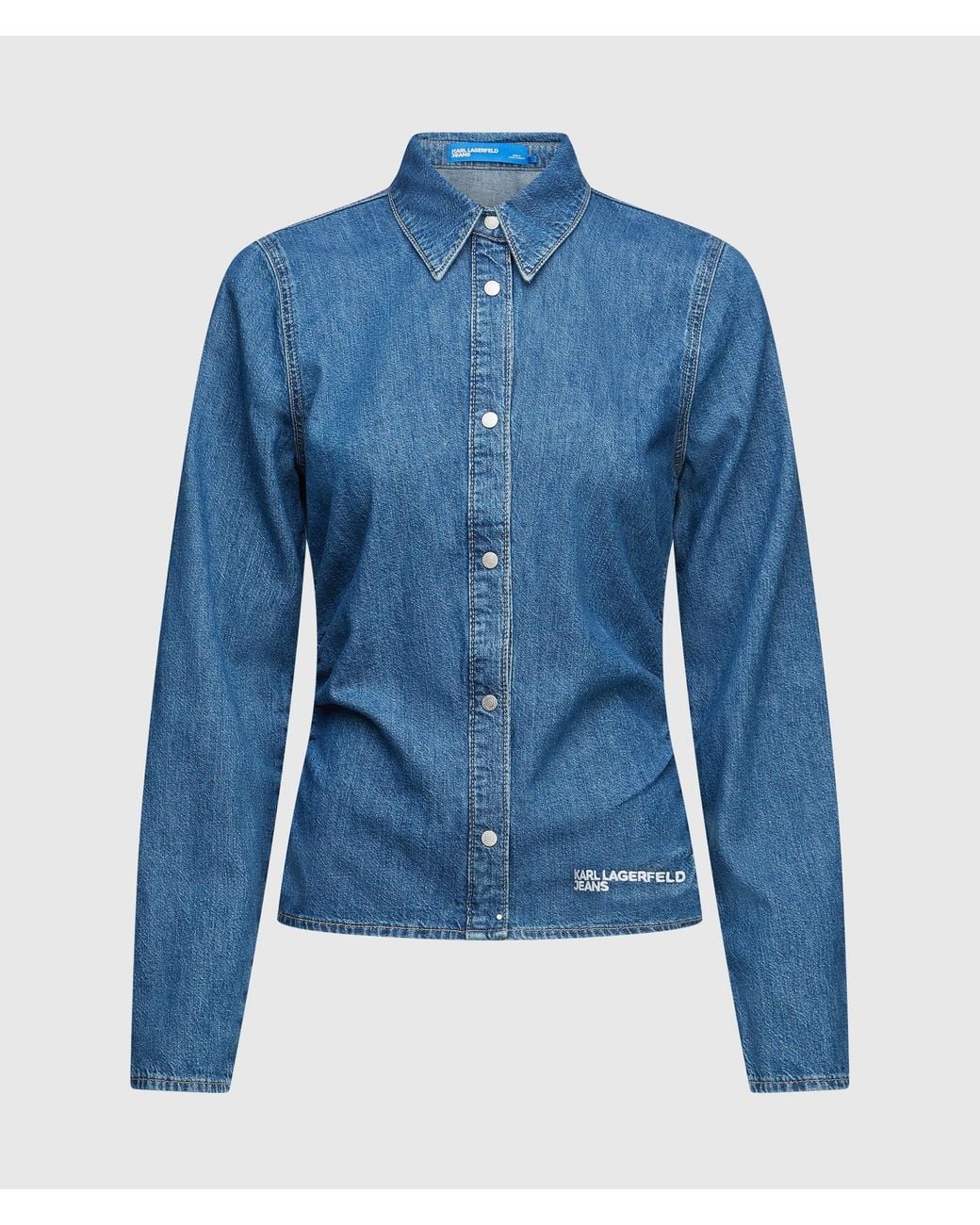 KL Jeans Blue Denim Gathered Shirt