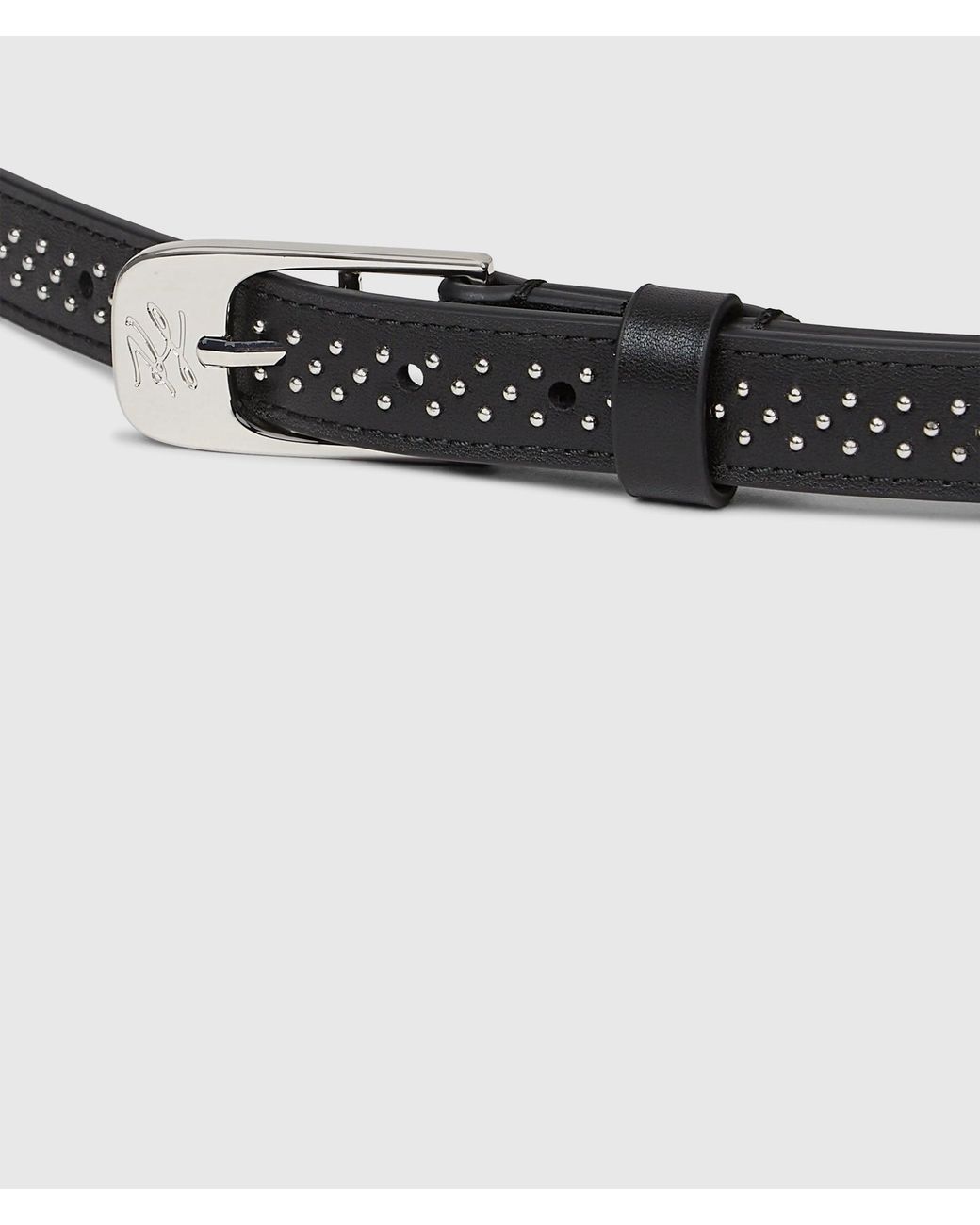 Karl Lagerfeld Black K/Autograph Studded Belt
