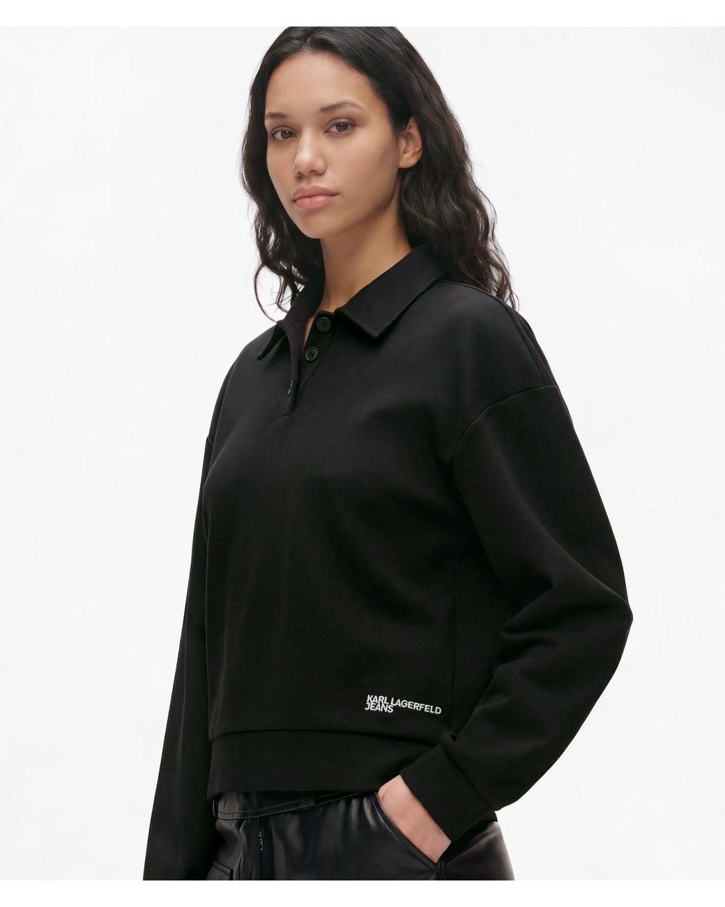 KL Jeans Black Polo Sweatshirt