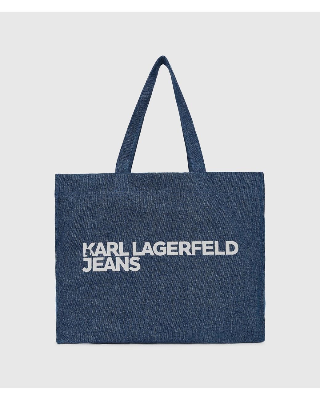 KL Jeans Blue Logo Denim Shopper