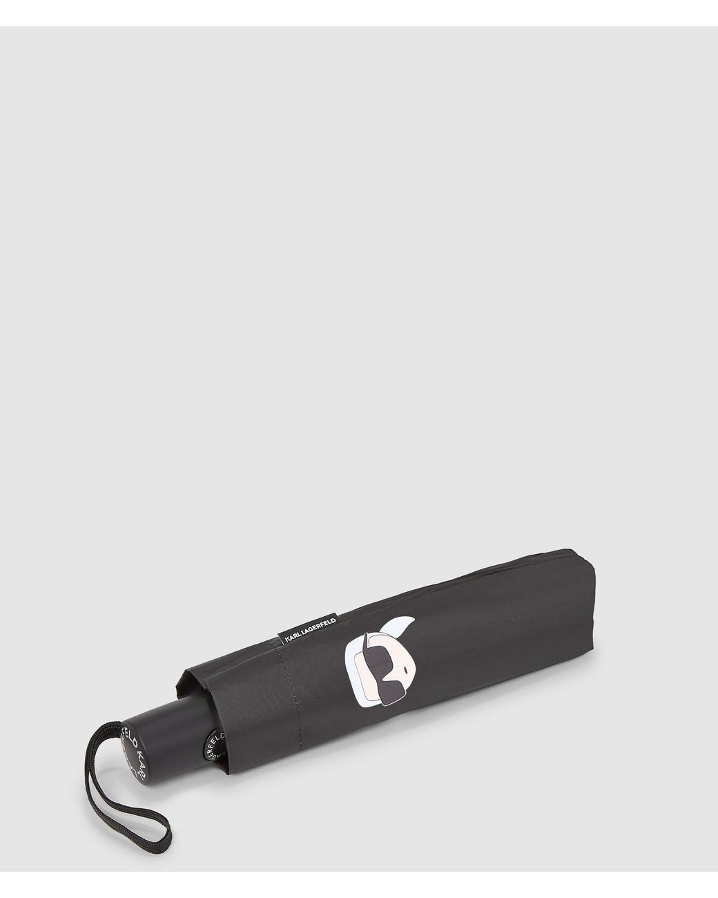 Karl Lagerfeld White Ikon Umbrella