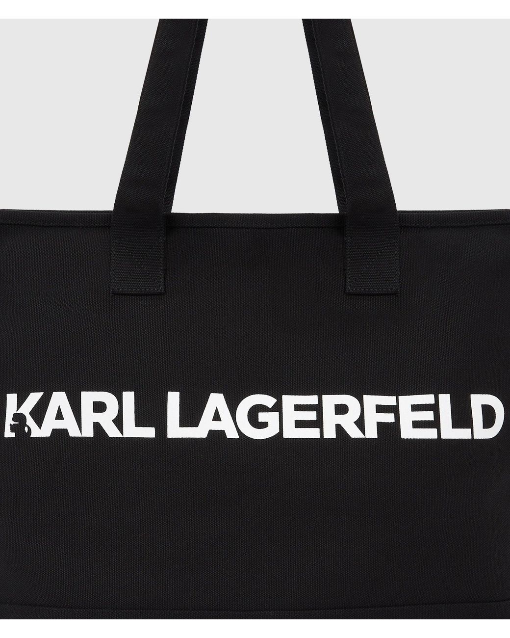 Karl Lagerfeld Black Logo Extra Large Tote Bag