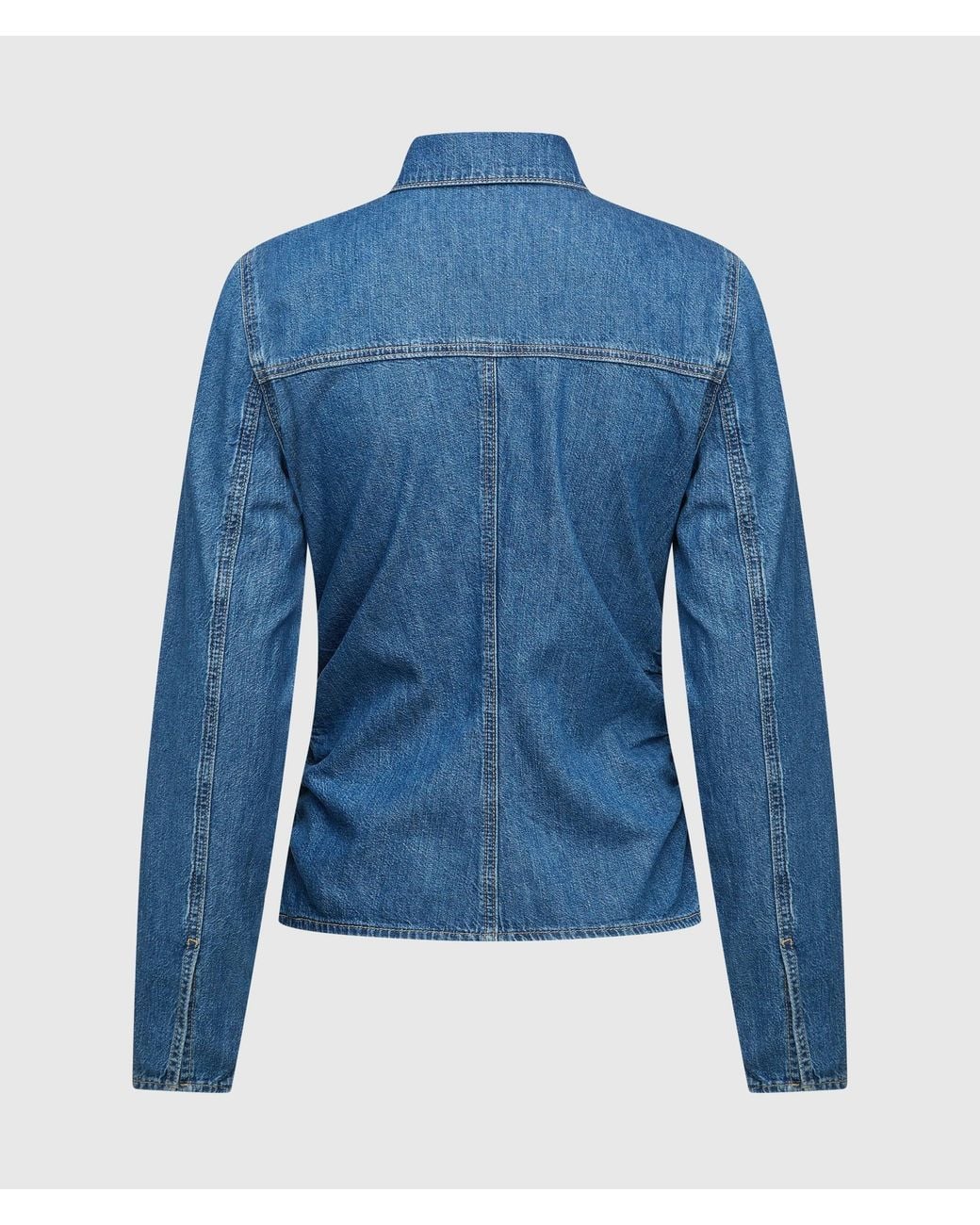 KL Jeans Blue Denim Gathered Shirt