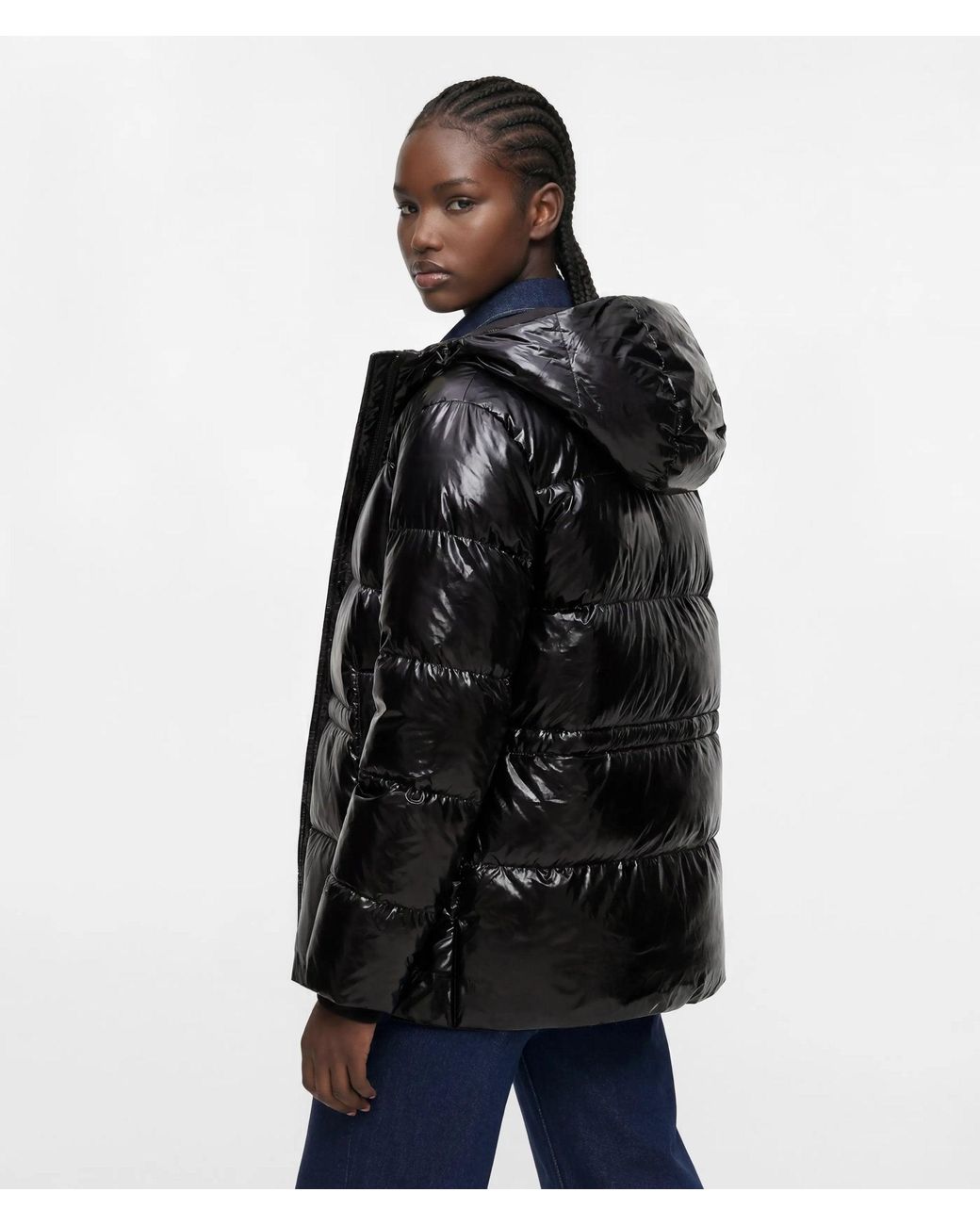 KL Jeans Black Shiny Puffer Jacket