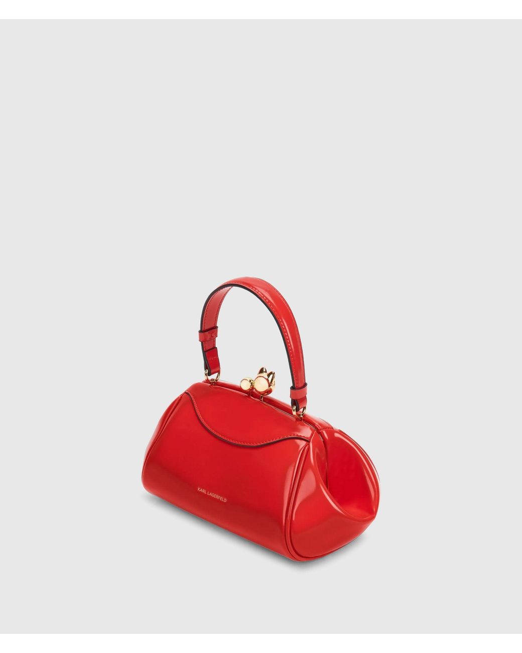 Karl Lagerfeld Red K/Bisous Kiss-Lock Bag