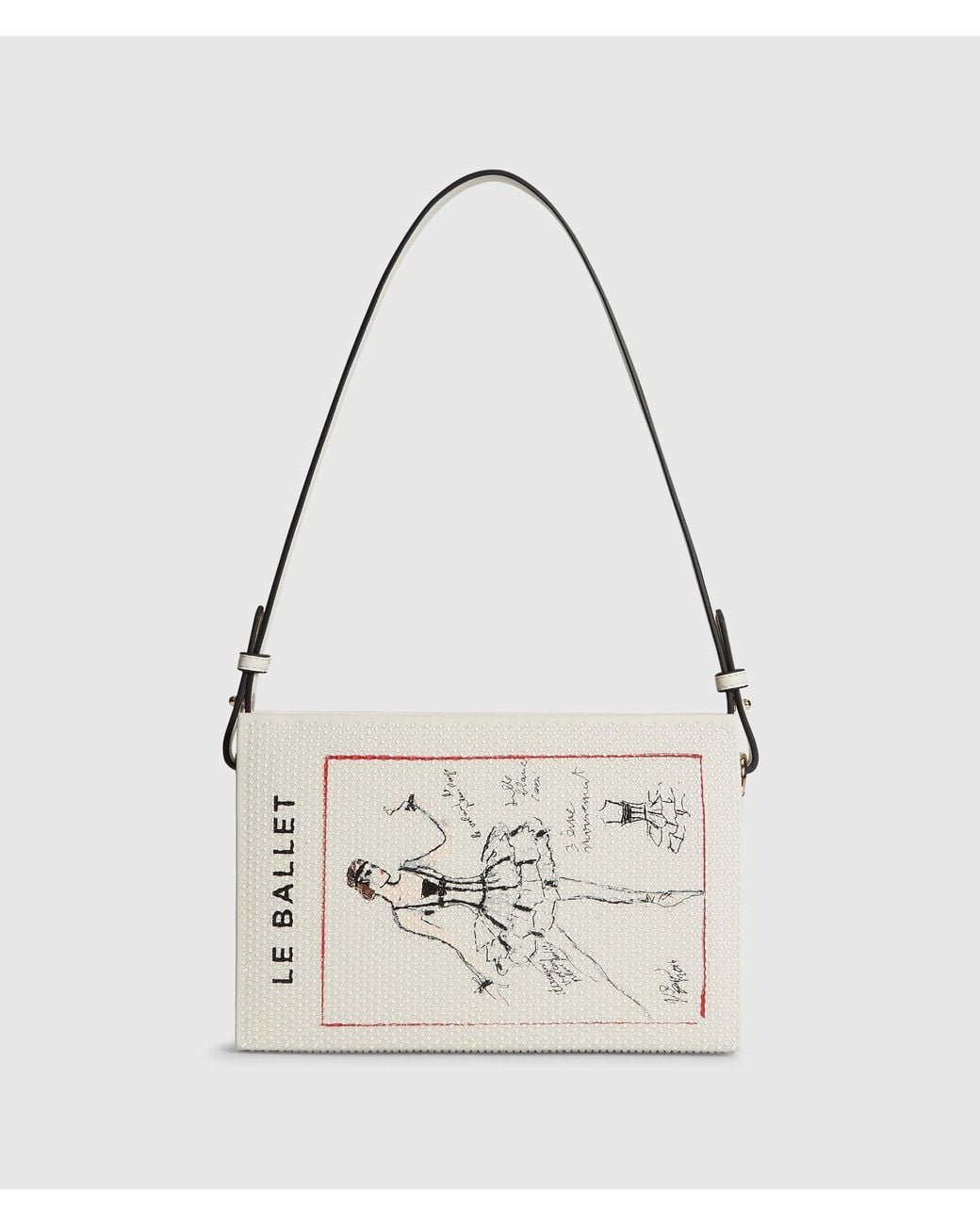 Karl Lagerfeld White K/Soiree Ballet Book Minaudière Bag