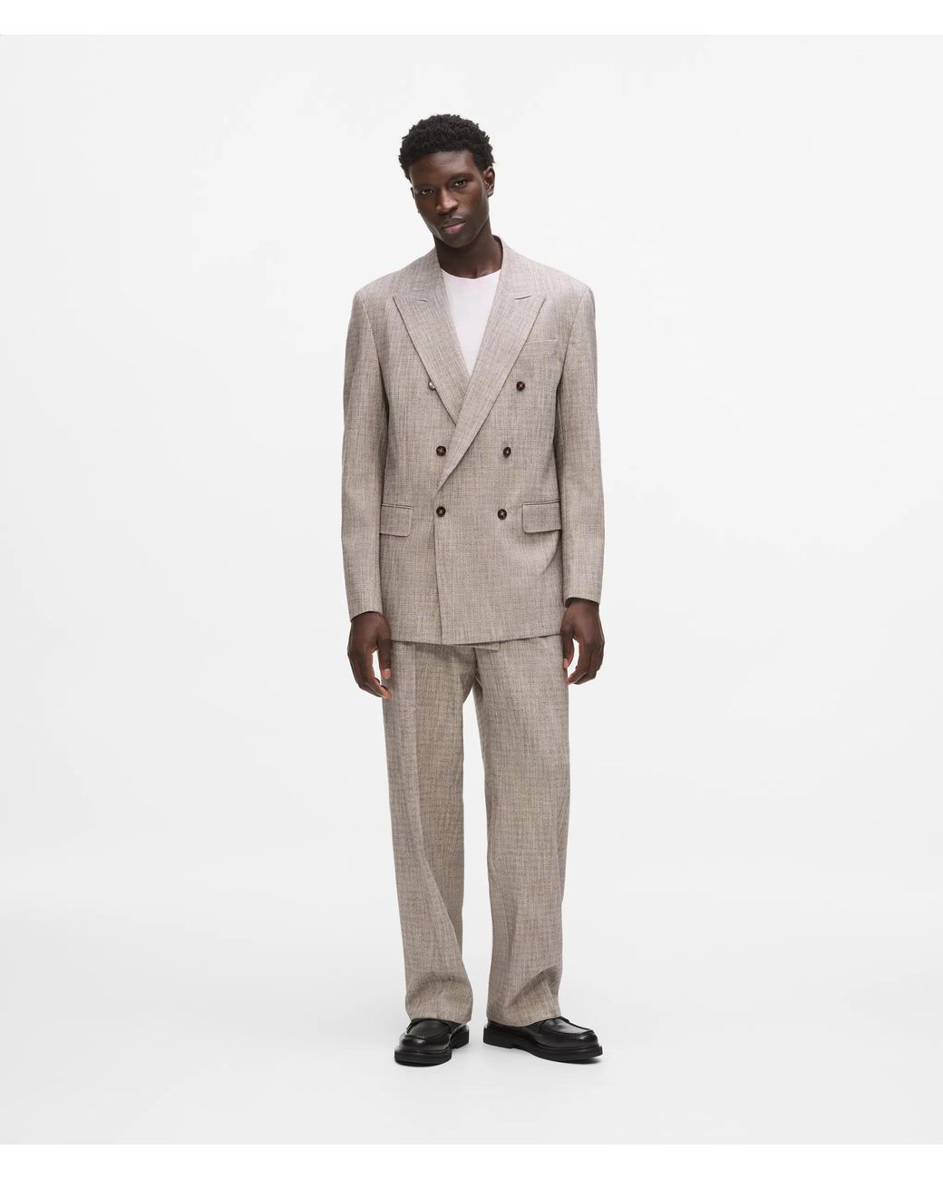 Karl Lagerfeld White Straight-Leg Tailored Pants for men