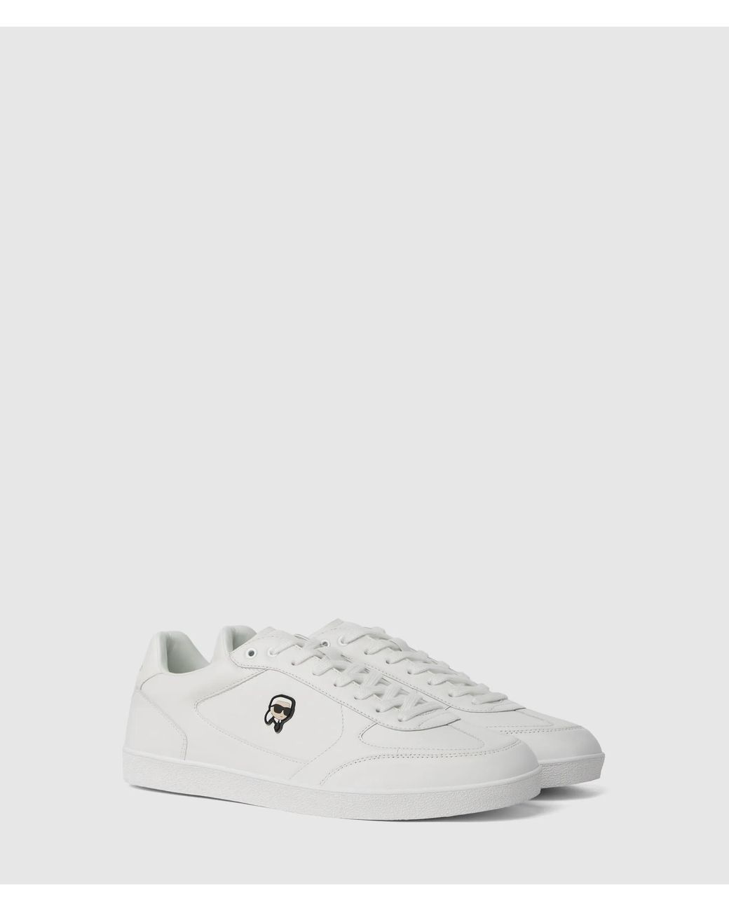 Karl Lagerfeld White Ikon Nft Patch Sneakers for men