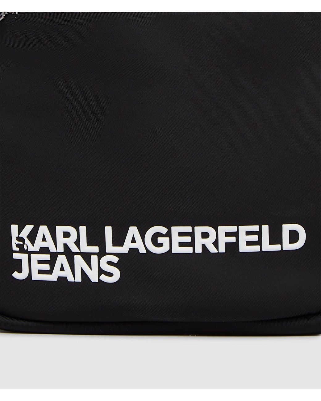 KL Jeans Black Nylon Crossbody Bag for men