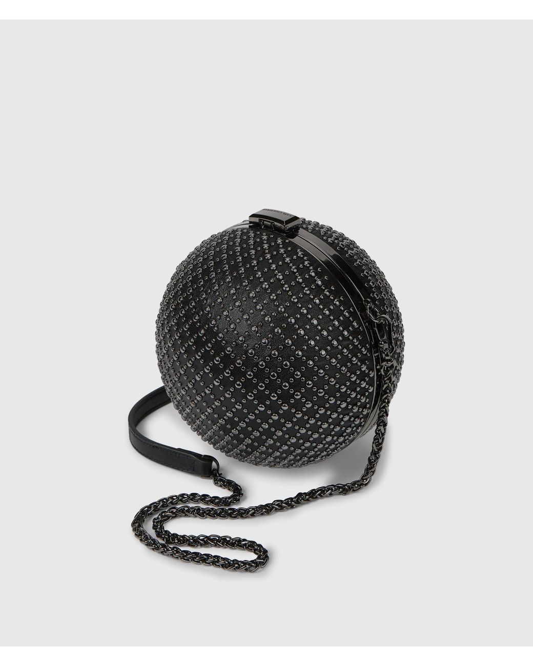 Karl Lagerfeld Black K/Signature Sphere Minaudière Bag