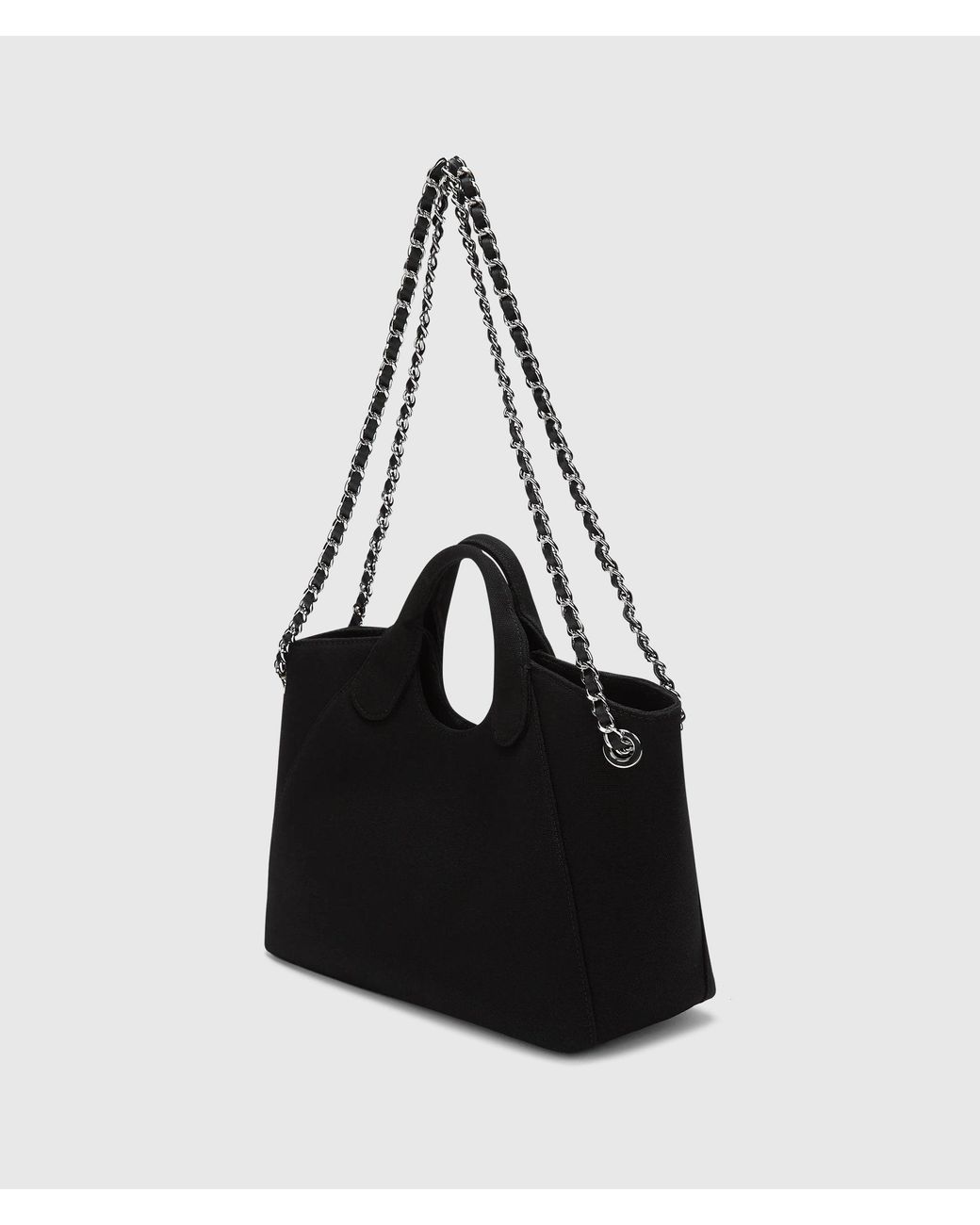 Karl Lagerfeld Black Exclusive Rue St-Guillaume Small Chain Shopper