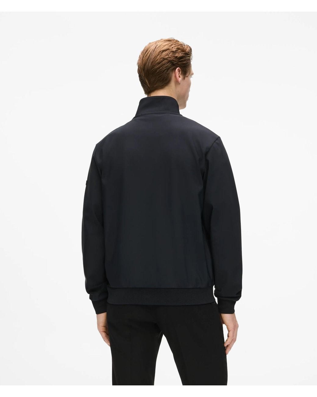 Karl Lagerfeld Blue Zip-Up Paneled Jacket for men