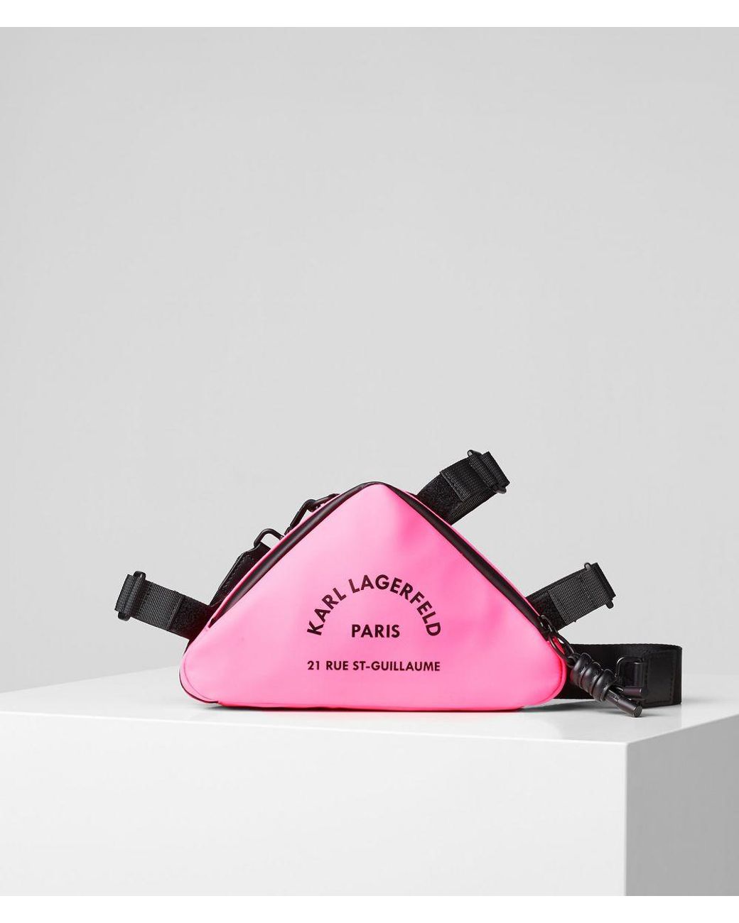 Karl Lagerfeld Synthetic Rue Stguillaume Crossbody Bag in Neon Pink