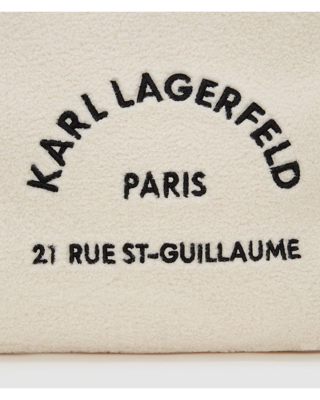 Karl Lagerfeld Natural Rue St-Guillaume Faux-Shearling Tote Bag