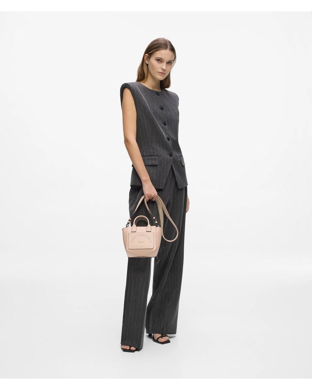 Karl Lagerfeld Natural K/Daily Mini Pocket Tote Bag