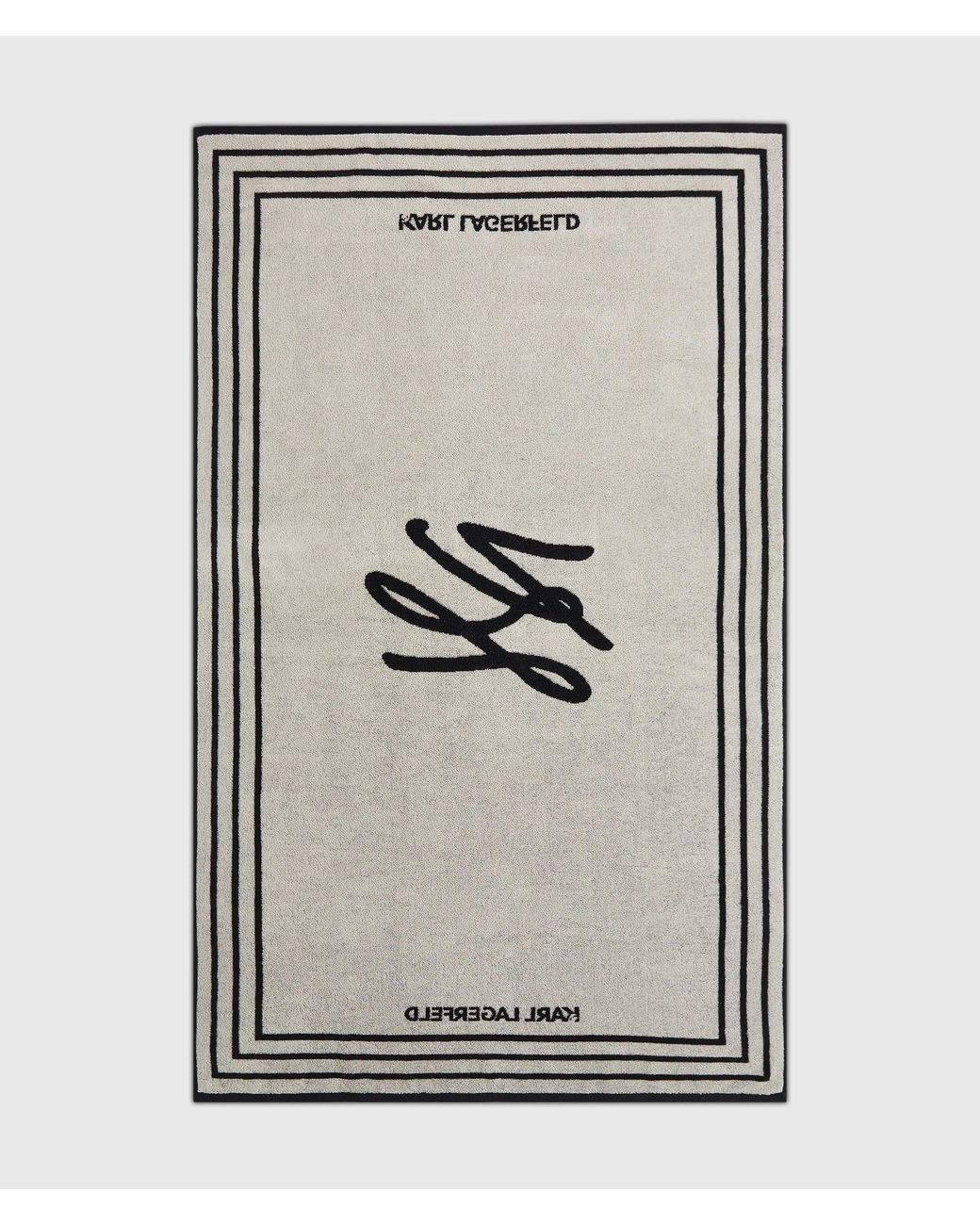 Karl Lagerfeld Black K/Autograph Beach Towel