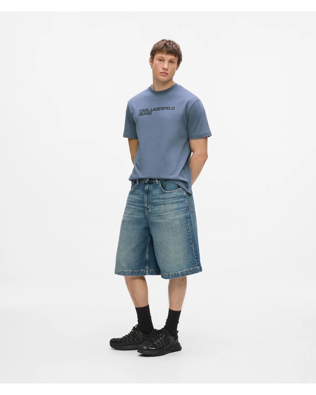 KL Jeans Blue Logo T-Shirt for men