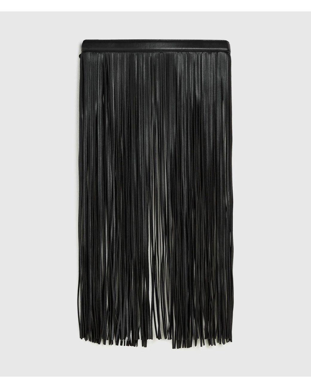 Karl Lagerfeld Black K/Autograph Fringe Belt