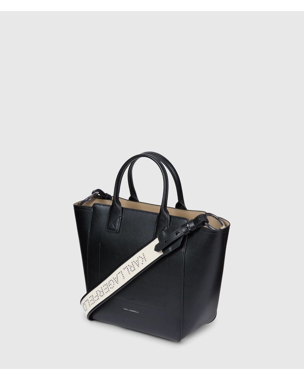 Karl Lagerfeld Black K/Daily Small Pocket Tote Bag