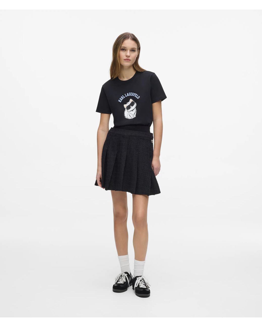 Karl Lagerfeld Black Exclusive Ikon Choupette Graphic T-Shirt
