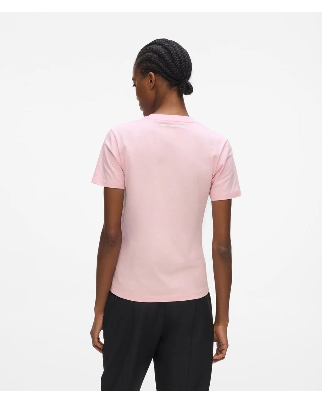 Karl Lagerfeld Pink Ikon Choupette T-Shirt