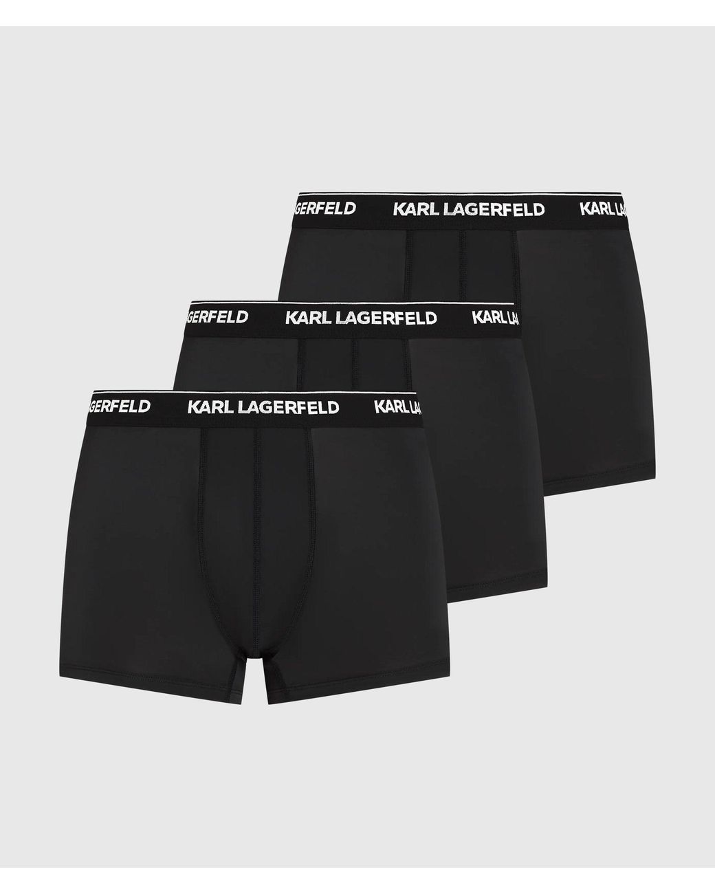 Karl Lagerfeld Black Logo Micro Trunks – 3-Pack for men