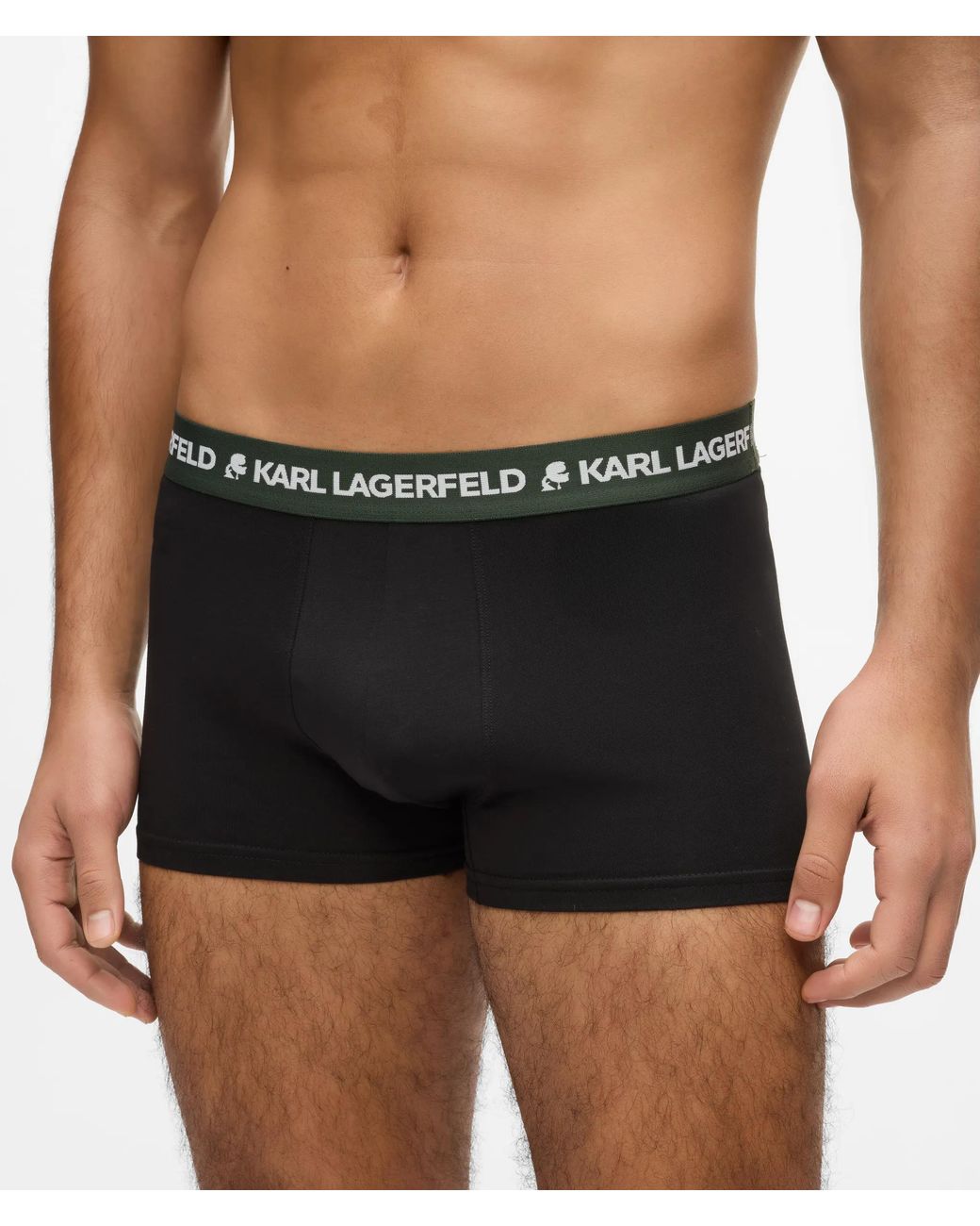 Karl Lagerfeld Black Logo Trunks – 3-Pack for men