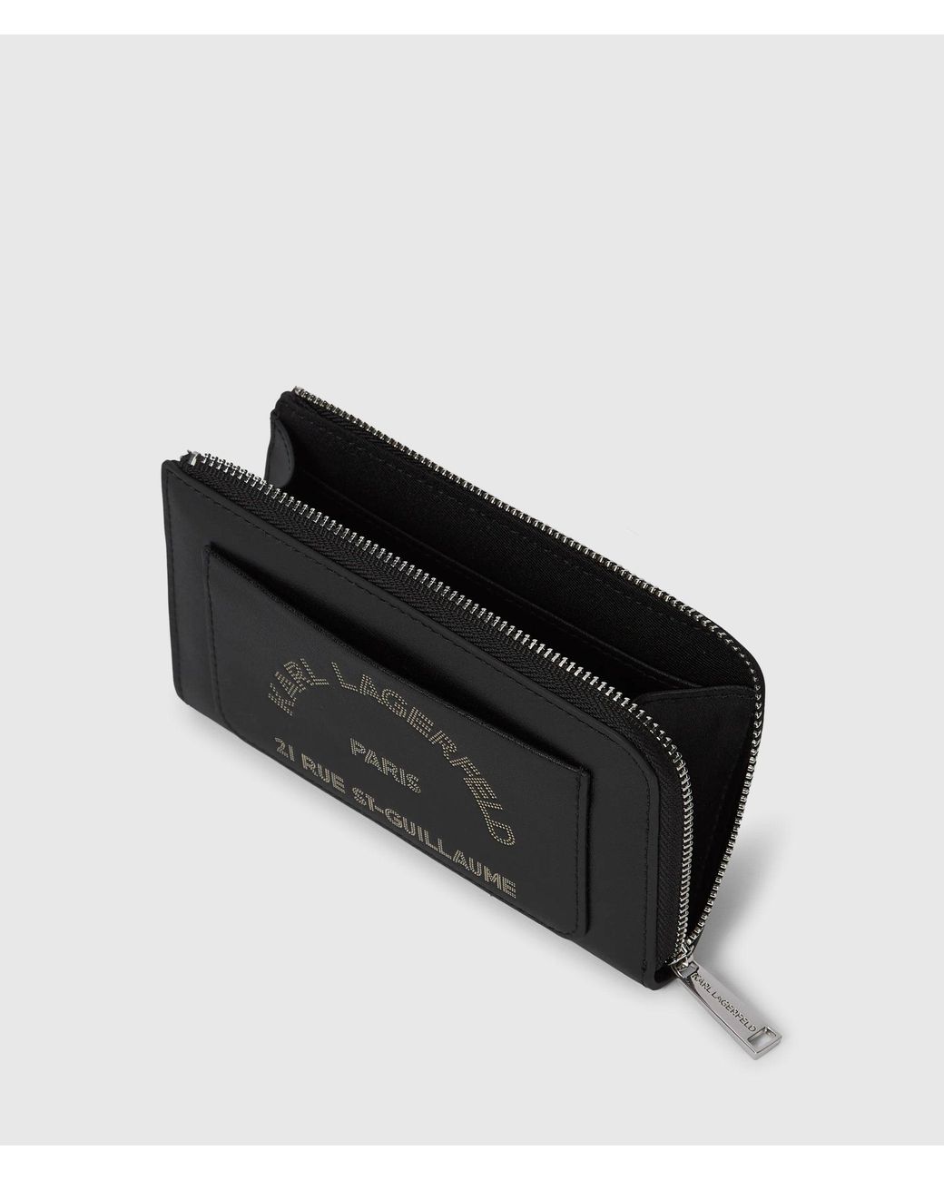 Karl Lagerfeld Black K/Daily Zip-Around Wallet