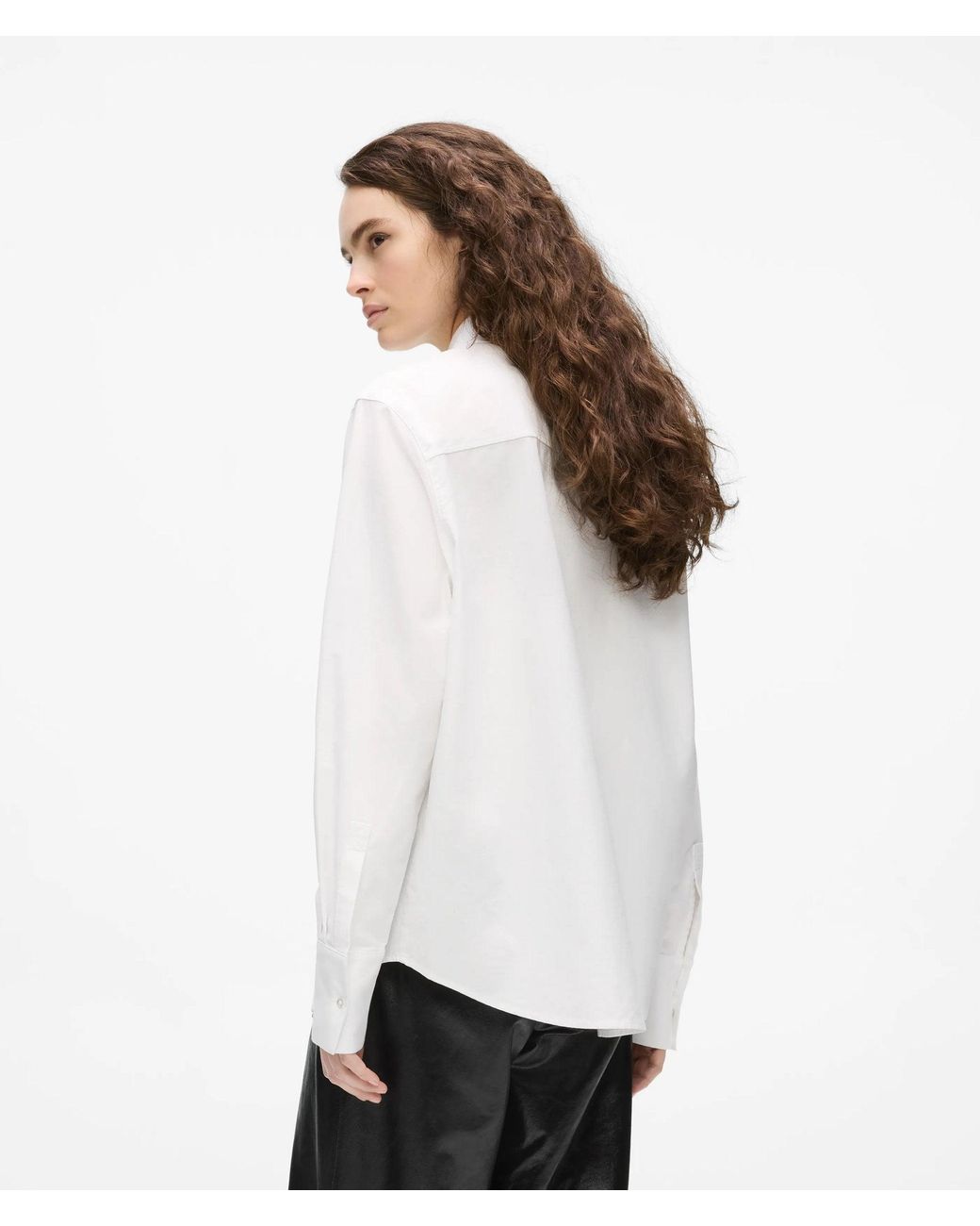 Karl Lagerfeld White Ikon Buttoned Cotton Shirt