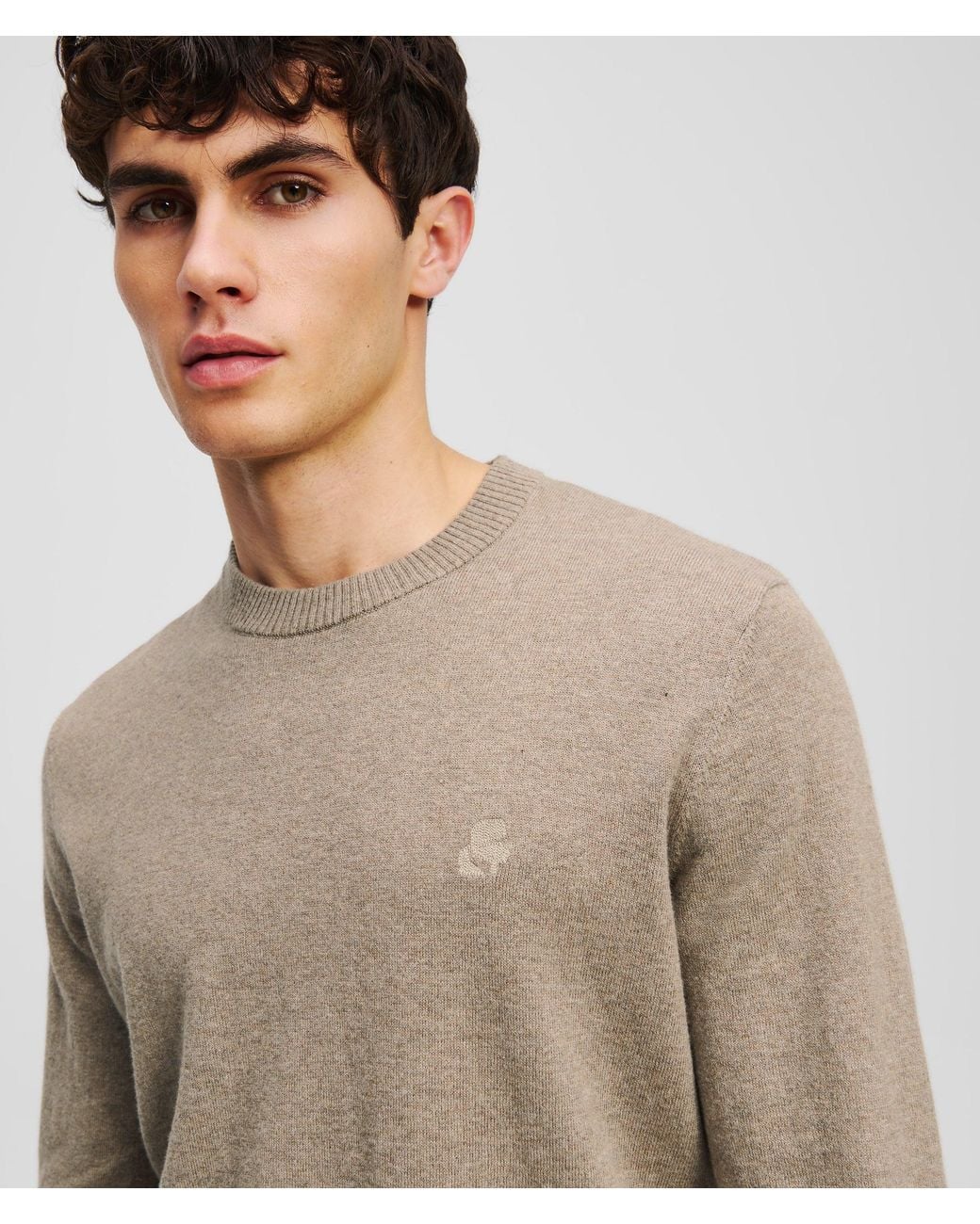 Karl Lagerfeld Natural Kameo Sweater for men