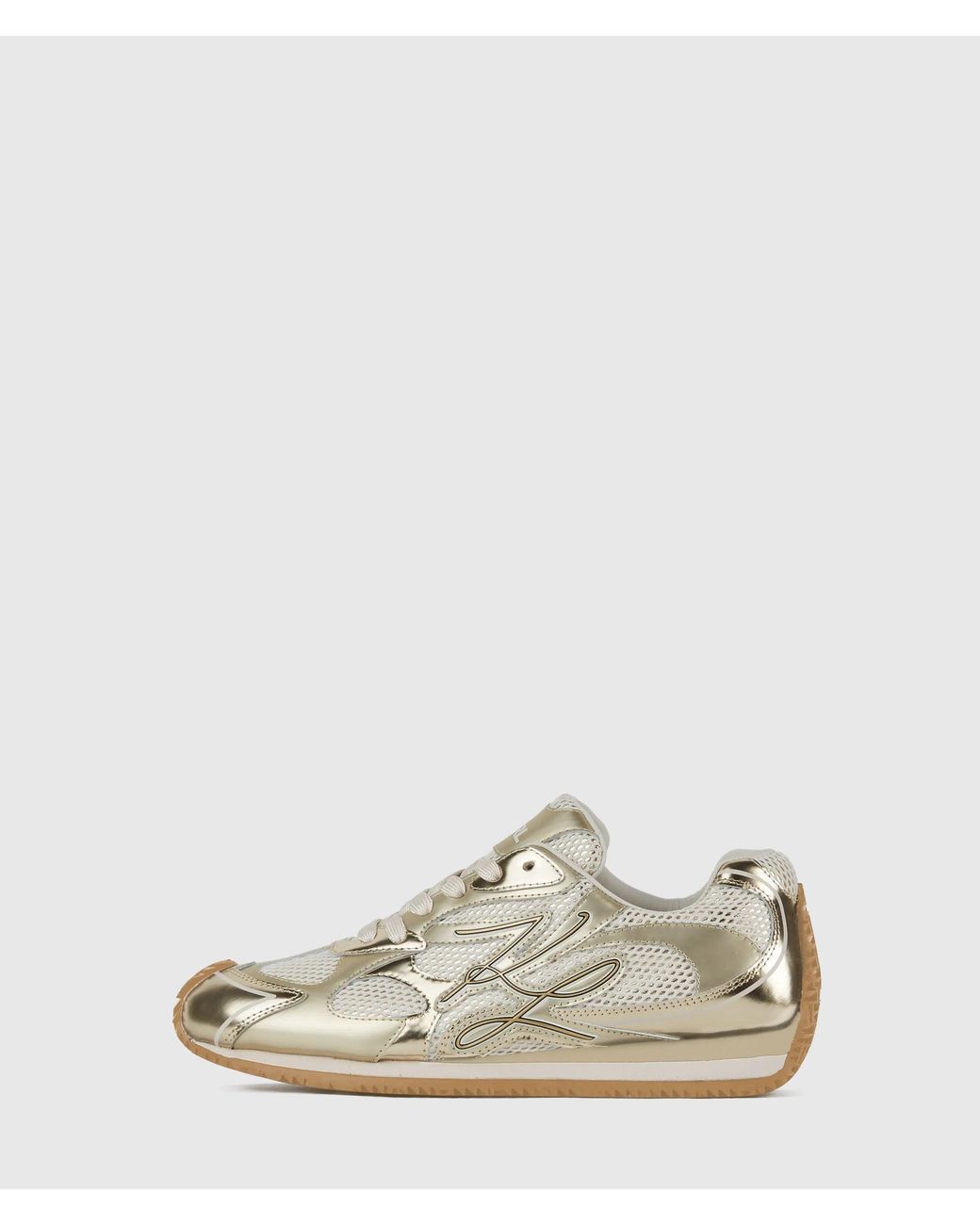 Karl Lagerfeld White Velocette Autograph Overlay Sneakers