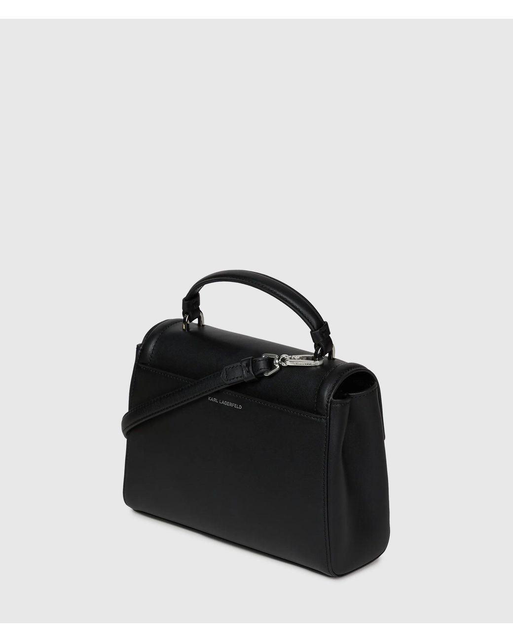 Karl Lagerfeld Black K/Autograph Small Bow Top Handle Bag