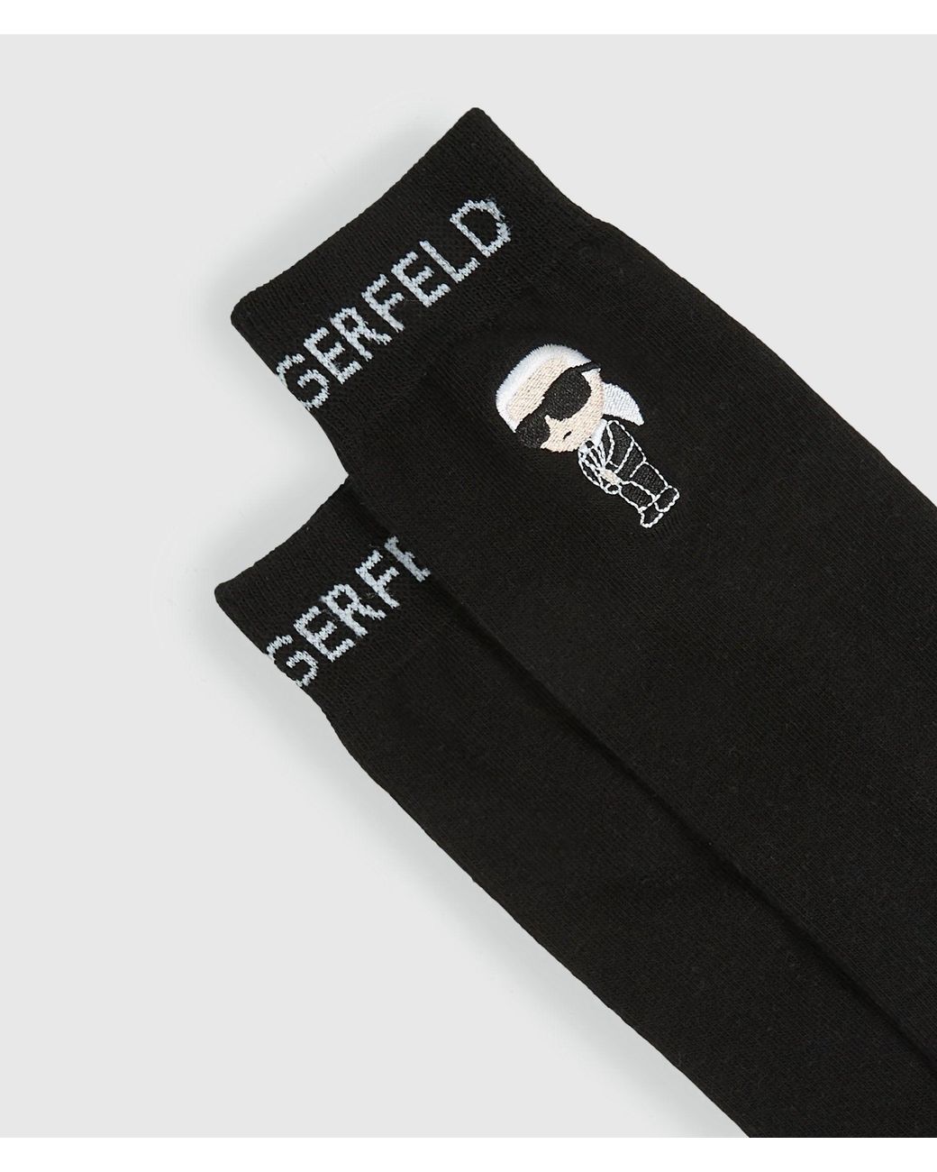 Karl Lagerfeld Black Ikon Socks – 3-Pack for men