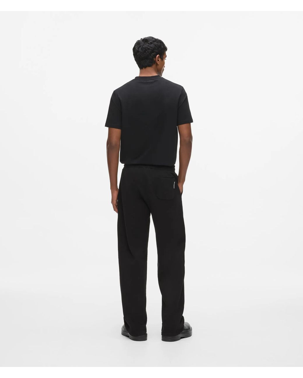 Karl Lagerfeld Black Loose-Fit Sweatpants for men