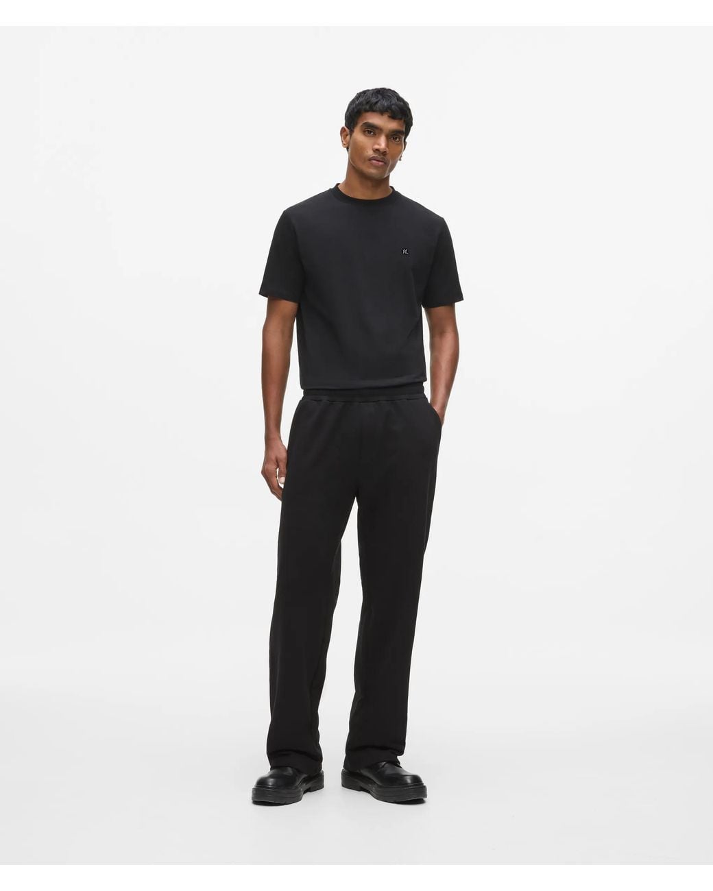 Karl Lagerfeld Black Loose-Fit Sweatpants for men