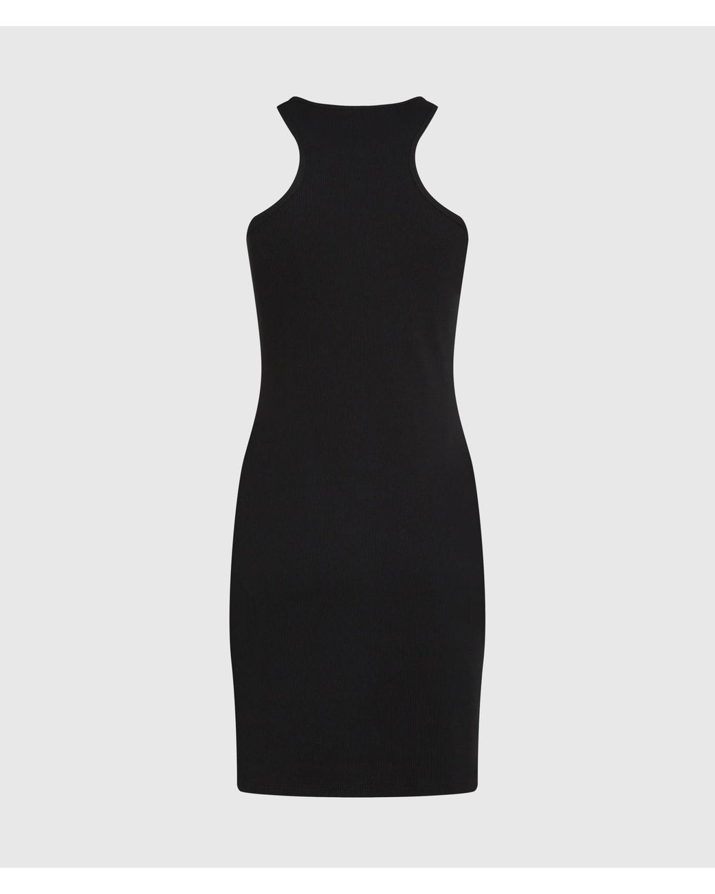 KL Jeans Black Ribbed Racer Dress