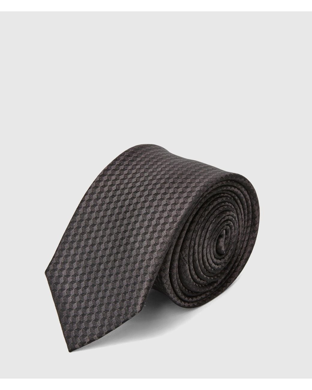 Karl Lagerfeld White Geometric Tie for men
