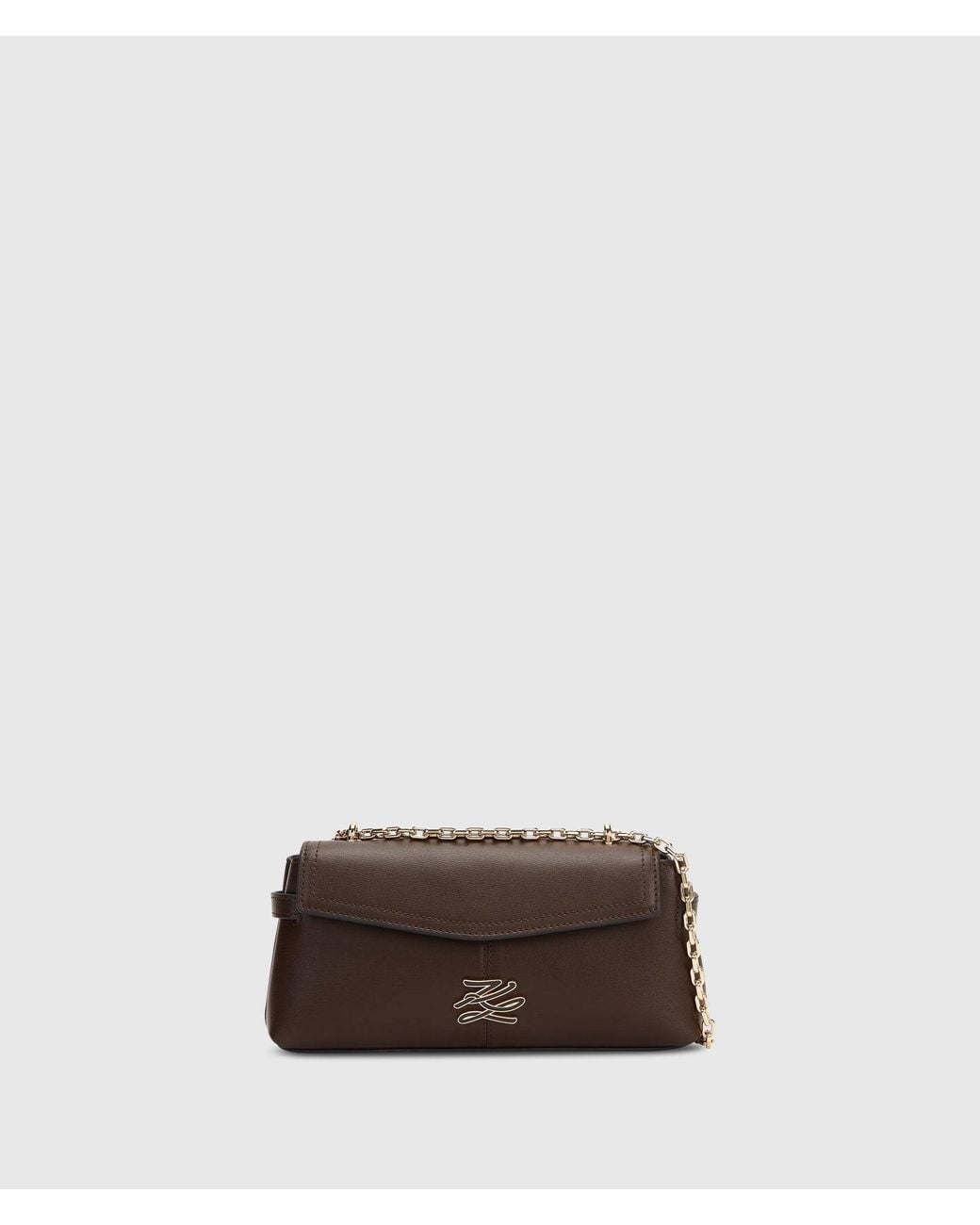 Single Chain Magnets KARL LAGERFELD K/Autograph Chain Crossbody Bag in Brown | Lyst