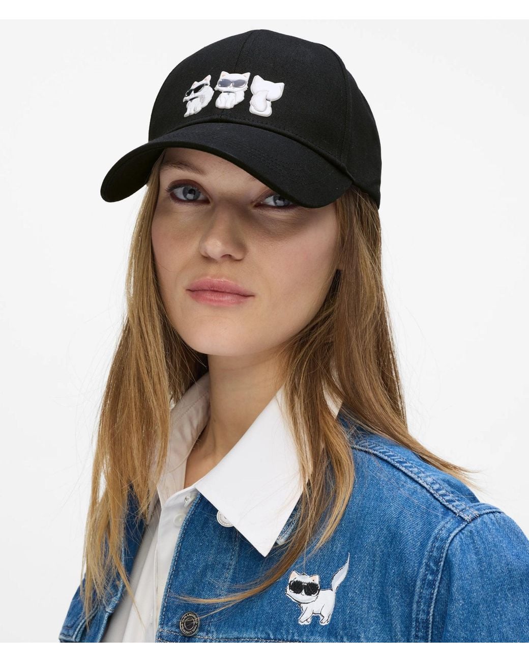 Karl Lagerfeld Black Ikon Choupette Cap