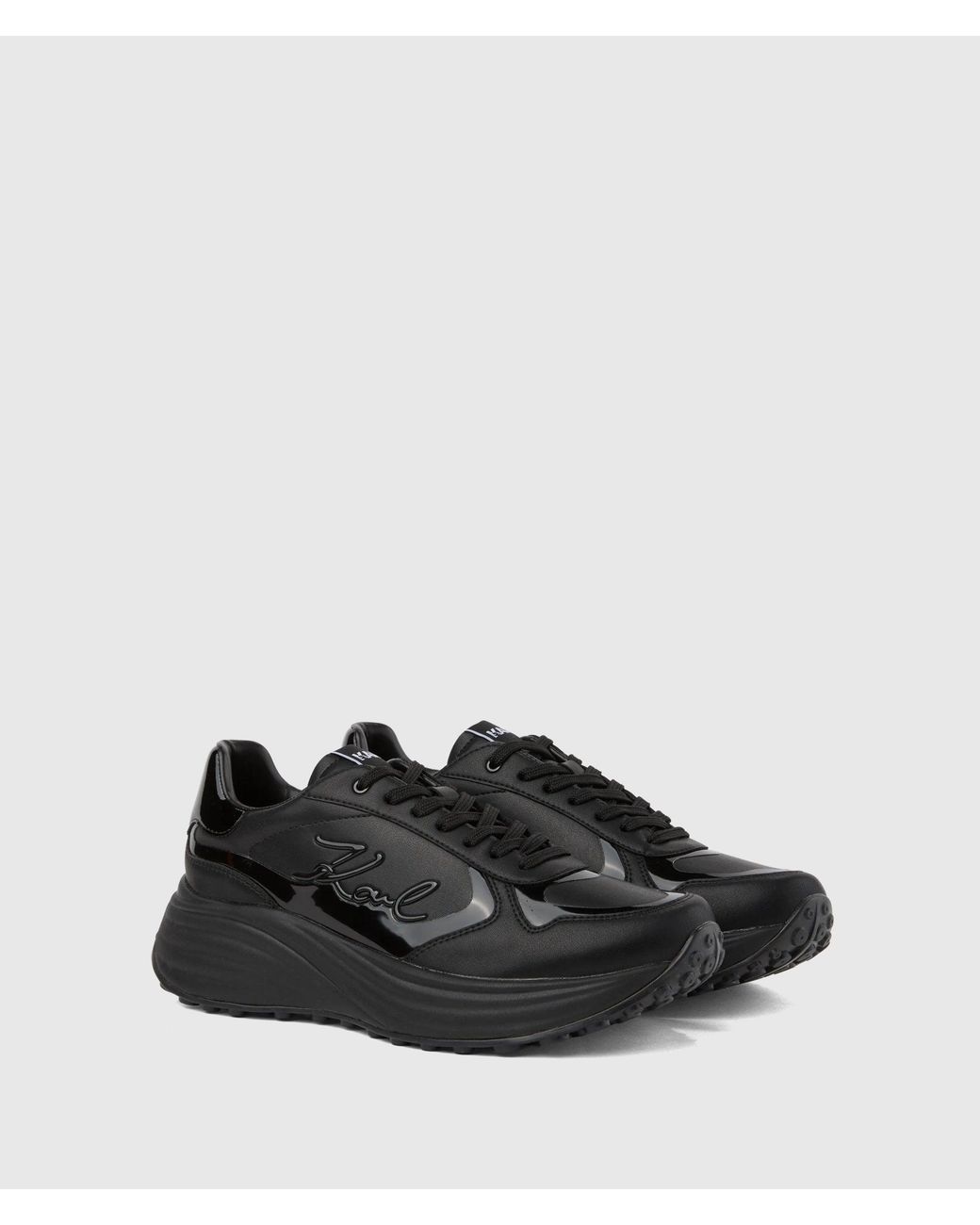 Karl Lagerfeld Black Krista Signia Sneakers