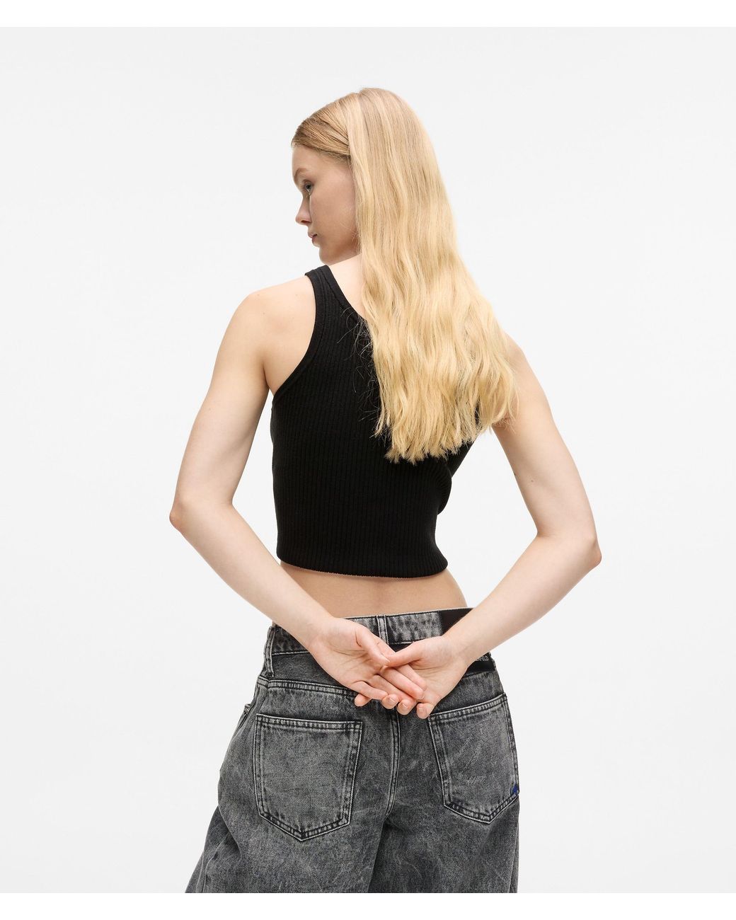 KL Jeans Black Knitted Tank Top