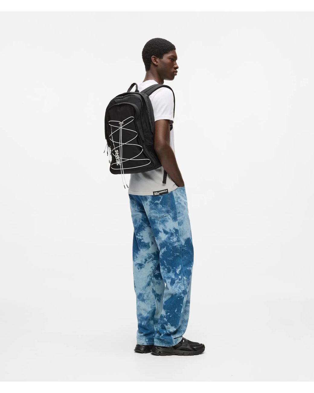 Sac À Dos Style Utilitaire Avec Cordon De Serrage, Homme, Taille KL Jeans pour homme en coloris Black